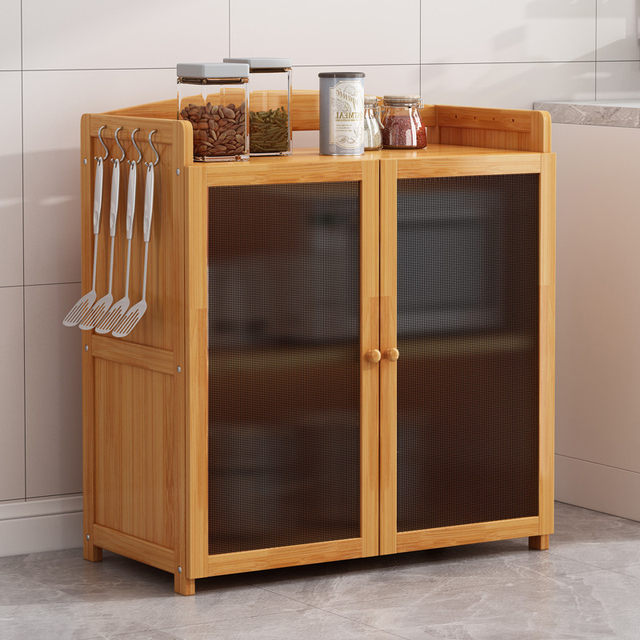 Cupboards, household kitchen, multi-layer leftovers, cabinets, storage cabinets, rural old-fashioned screen window breathable vegetable cabinets
