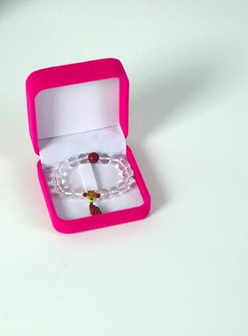 绒布首饰饰品盒收纳耳钉戒指吊坠手链包装礼品盒珠项链盒