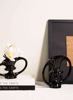 欧创意艺术异围形花器插MH-20231花家具店面软装搭桌配设计高式级