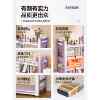 Household floor-standing bookshelf steel multi-layer storage rack student simple bookcase living room bedroom hole board storage shelf