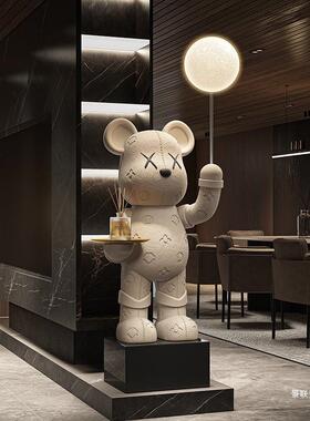 风电视柜旁乔迁礼品暴力熊家居装饰落地摆件客厅沙发奶油创意摆件