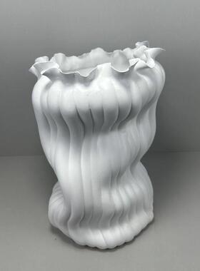 现宅寂花插花器摆件样板房间售楼处展厅桌面家居软装金属饰品