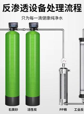 2-3T/H纯净水设备商用水处理设备工业纯水机反渗透去离子水直饮机