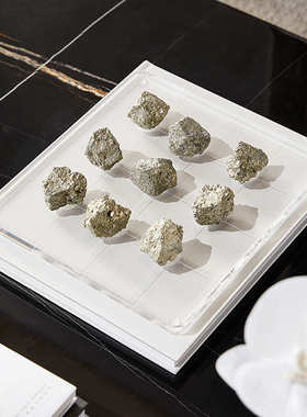 摆设茶室亚克宿民新棋盘别墅力设计师艺术创意摆件中式桌面品