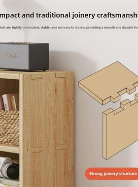 Solid wood storage cabinet, free combination grid cabinet