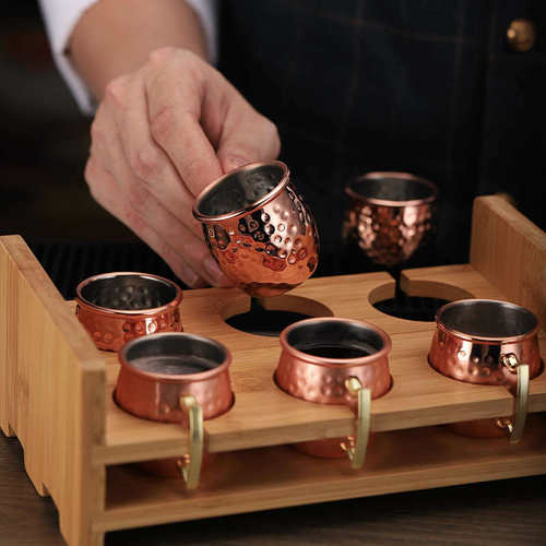 304不锈钢迷你莫斯科骡子杯套装shot杯60ml一口酒杯创意鸡尾酒杯 - 图0