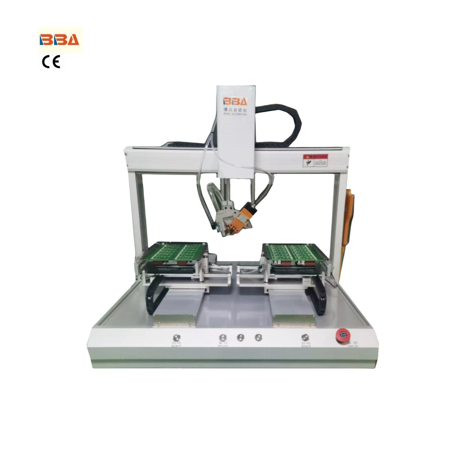 博贝双工位自动剪脚机PCB板及电解电容-LED灯-晶振等电子零件剪脚 - 图3