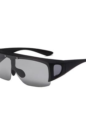 近视套镜男女夹片太阳镜偏光潮钓鱼骑行可套近视一镜二用