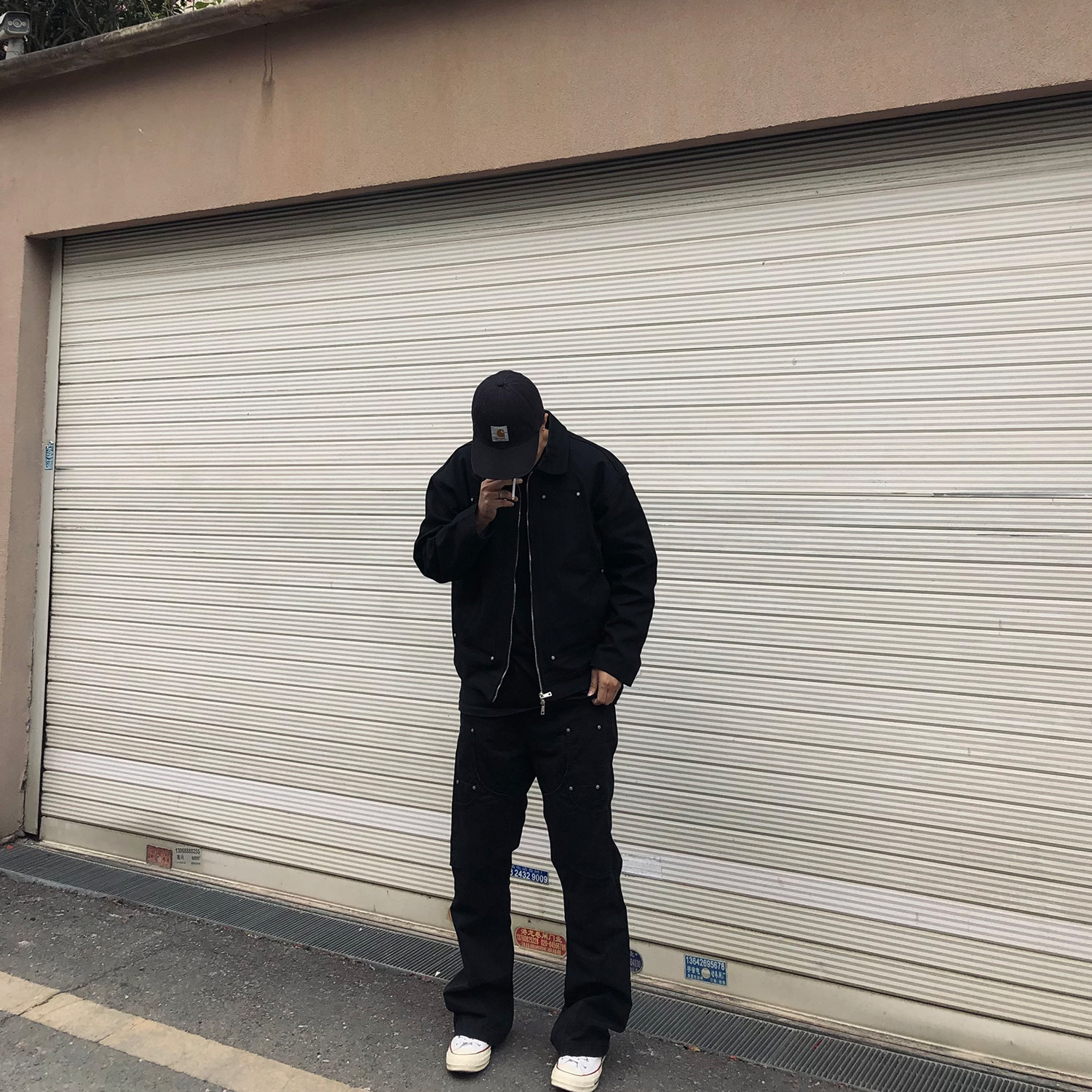 TZG 黑色底特律工装外套男宽松cleanfit夹克new vintage上衣春秋