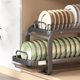 Kitchen pull-out dishes storage rack cabinet bowl rack pull-out basket drawer type bowl plate dish drain storage rack stainless steel
