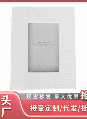 简约现代黑白灰创意商务皮鳄鱼纹7寸相框样板房卧室摆台皮革相框