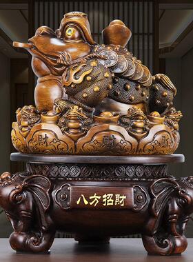 招财蟾金摆件号三足蟾蜍开业礼品TM673728蝉店铺办公室大收银台装