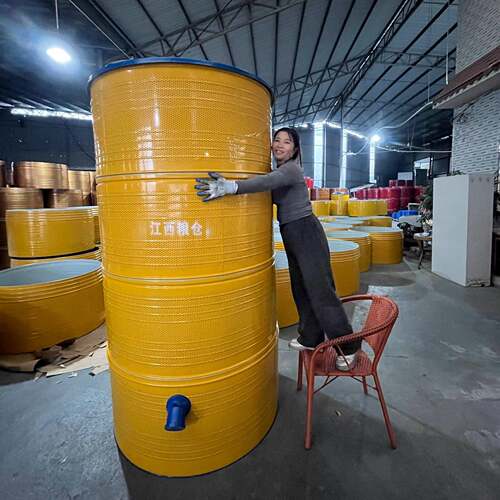 透气带孔粮仓家用稻谷大米加厚仓小麦储存仓粮食屯米粮桶玉米收纳 - 图0