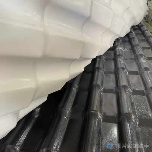 塑料瓦片 塑料瓦仿古隔热树脂佛山 树脂别墅建材建筑屋面瓦屋顶瓦 - 图0