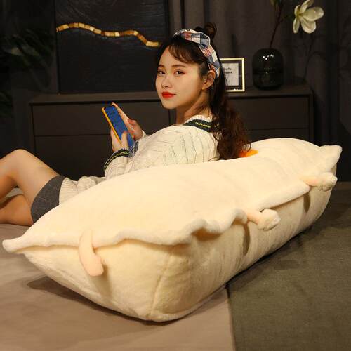 卡通三角抱枕靠垫卧室床头沙发大靠枕软包榻榻米飘窗护腰女靠背垫 - 图2