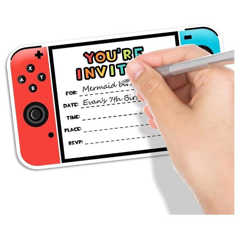 硬版方形生日感卡卡片小礼品游戏贺卡手写跨境邀请函派对小清新风,淘宝优惠券,粉丝福利购,淘宝优惠卷