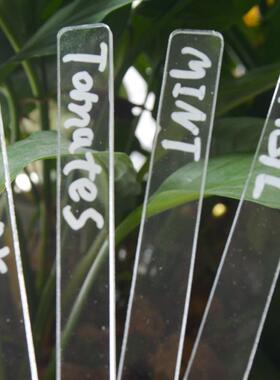 TY002园林花园亚克力标记地插Garden Marker植物花卉盆栽标记牌