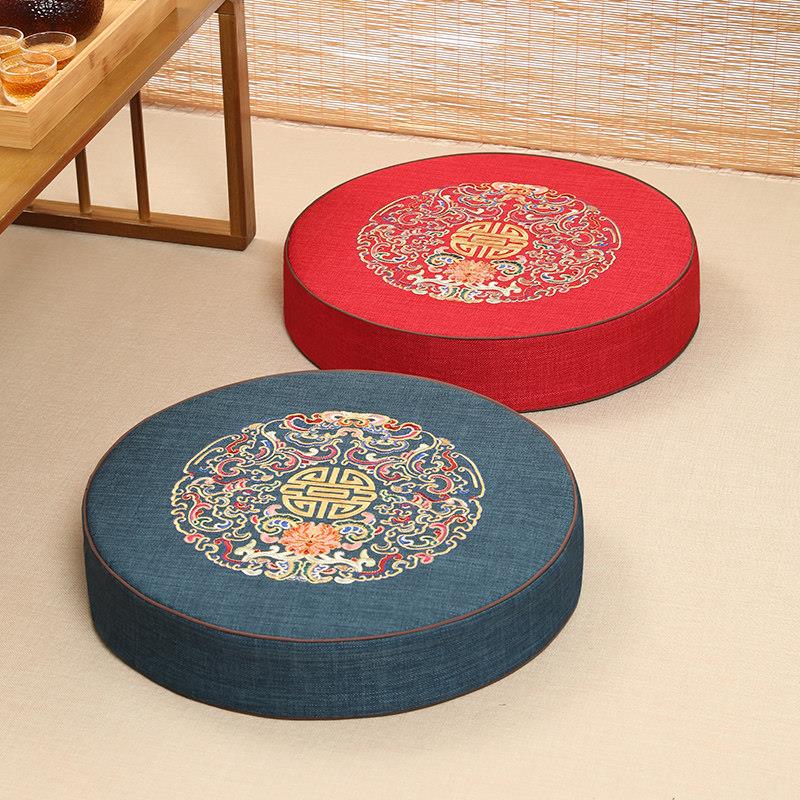 Futon cushion, household floor cushion, balcony cushion, meditation meditation cushion, worshiping Buddha Zen cushion, thickened bay window cushion