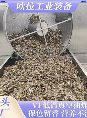 酥脆小虾加工设备小黄鱼油炸设备低温薯片薯条油炸机