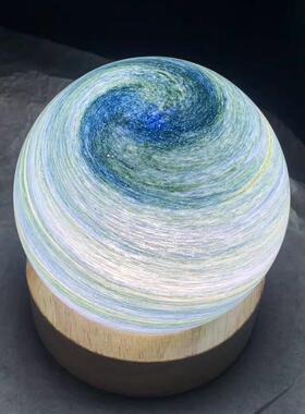 「左耳说」星球灯水晶球桌面摆件星空夜灯男女生小众高级生日礼物