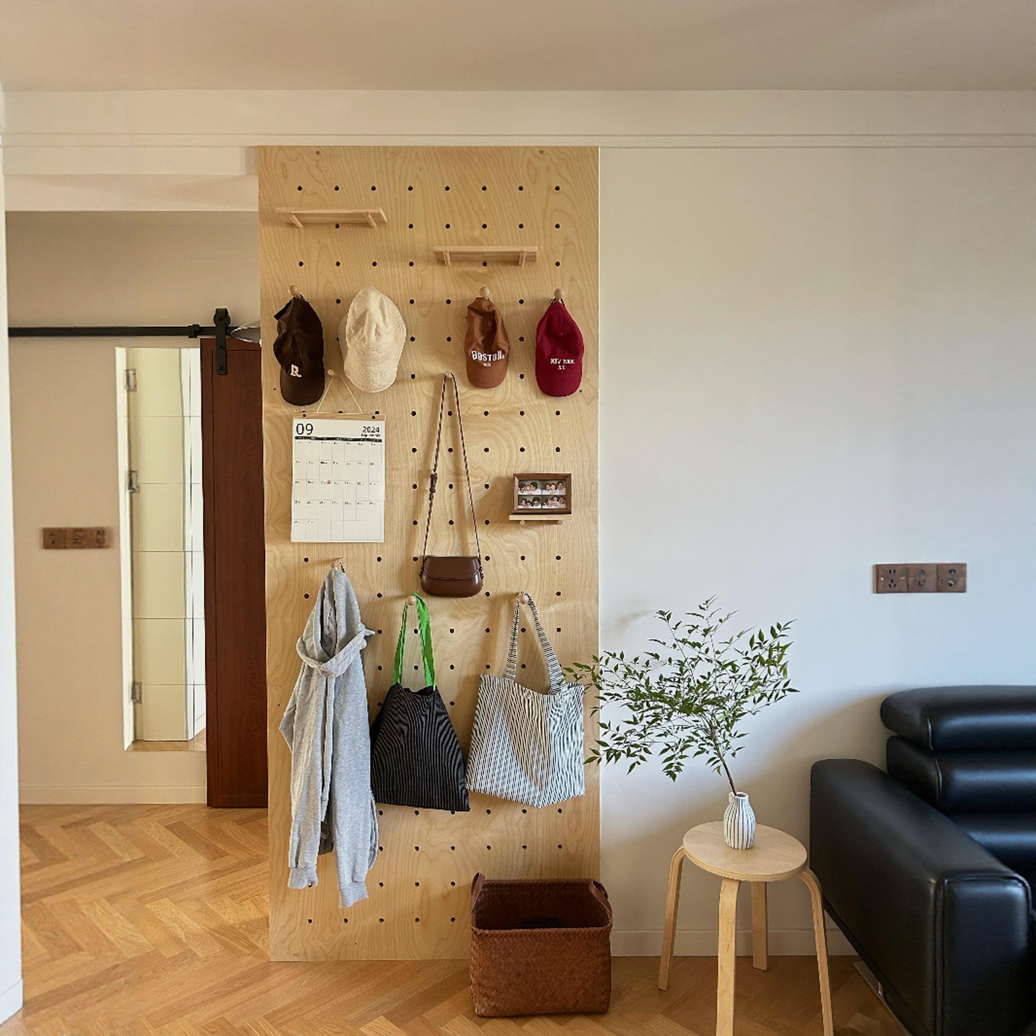 Perforated board marine board wall panel custom size display rack entrance door entrance decorative wall storage wall display wall panel