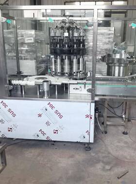 全自动玻璃瓶塑料瓶抓盖上盖旋盖机磁力轧盖封盖设备生产封口机