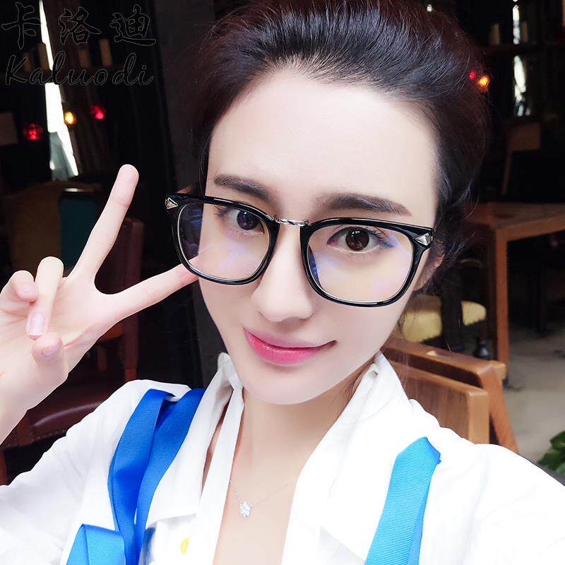 High-end anti-radiation computer glasses, anti-blue light glasses for men and women, trendy frame flat glasses, large myopia, anti-blue light glasses, light protection glasses