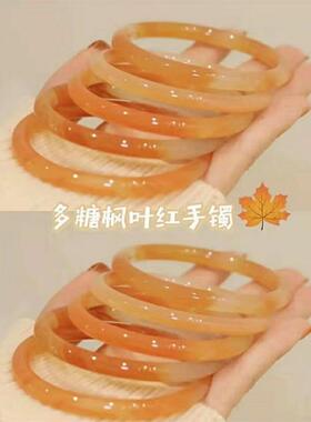 玻璃仿玉叮当镯一对九色禁步环网红少女古风闺蜜手镯汉服手链学生
