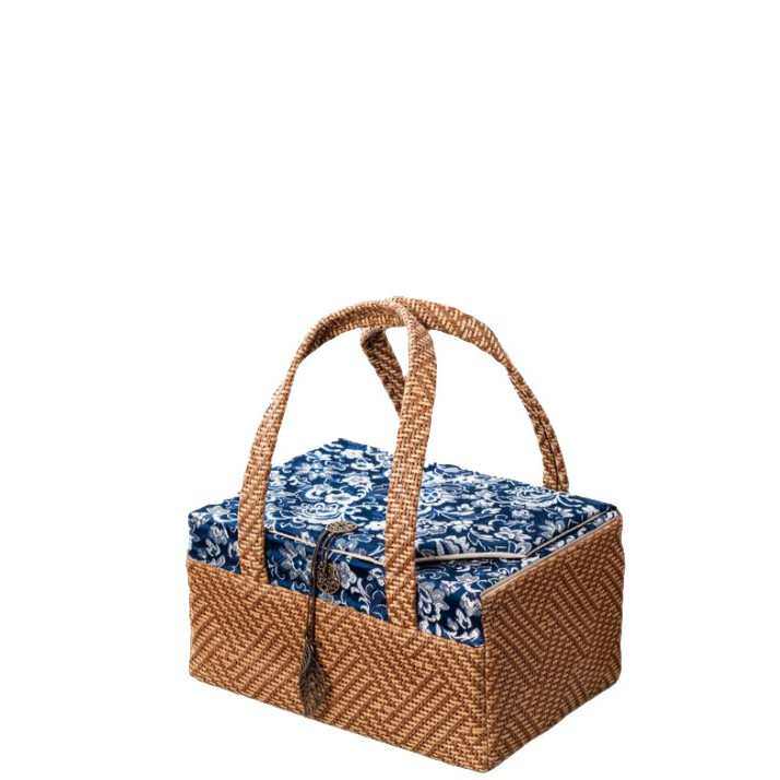 茶具收纳包布袋旅行便携手提户外露营大容量藤编布艺包收纳盒,淘宝优惠券,粉丝福利购,淘宝优惠卷