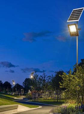 工厂直销太阳能户外灯庭院灯超亮大功率投光灯新农村防水照明路灯