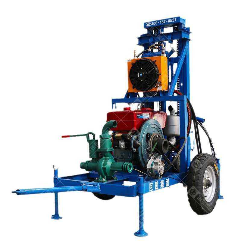 巨匠家用轮式柴油打井机 民用水气两用钻机顶驱液压水井钻机,淘宝优惠券,粉丝福利购,淘宝优惠卷