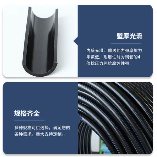 pe水管pe给水管pe管材国标全新料自来水管硬管32pe黑水管50pe管40 - 图0