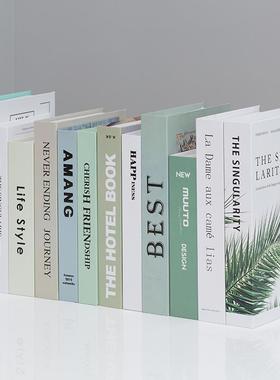 假书仿真书装饰品摆件酒柜现代简约客厅书架ins道具摆设北欧风格