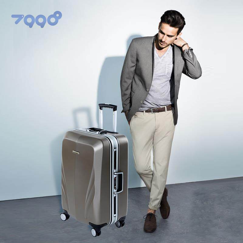 高档uniwalker铝框拉2箱万向轮2寸PC行李箱商务旅行箱4男0寸登杆 - 图0