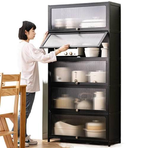 房置物架整理BUM架调料架子用收纳架厨房品家用置物架餐边厨柜橱 - 图3