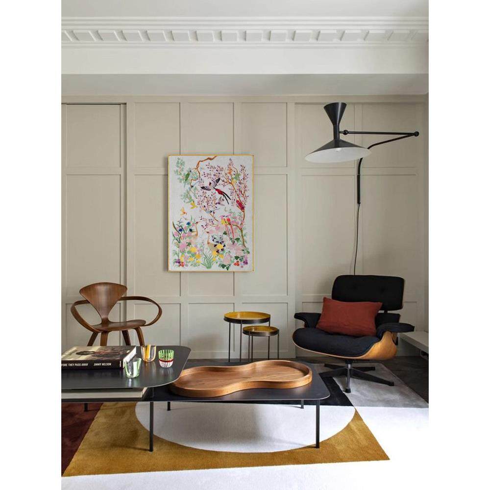 新中式《明媚东方》2024新款高级大气装饰画客厅艺术背景墙花卉画,淘宝优惠券,粉丝福利购,淘宝优惠卷