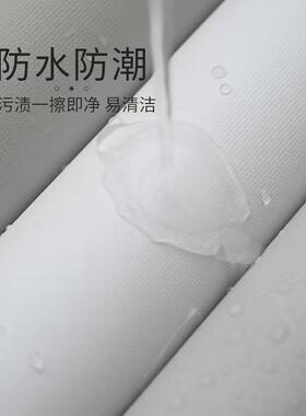 灰色壁纸卧室温馨桌面家具翻新墙纸自粘防水防潮可擦洗背景墙贴纸