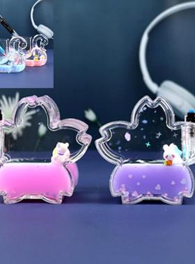 抖音潮流油滴油沙漏水滴漏液体幻减压发呆神器计时器摆件梦礼物