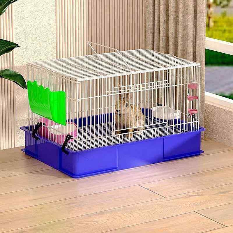 家用宠物兔笼四季通风兔荷兰猪豚鼠金属防喷尿笼子兔笼防喷溅,淘宝优惠券,粉丝福利购,淘宝优惠卷