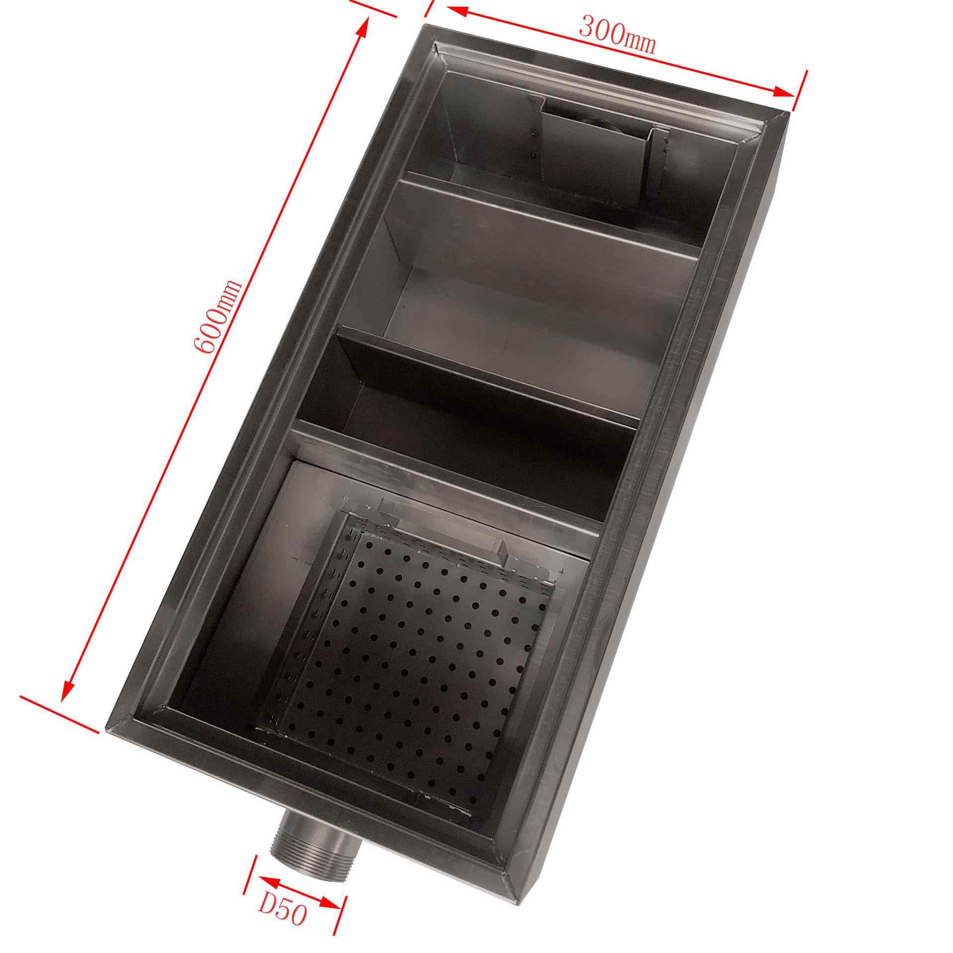 小型废水沉淀处理器隔油池过滤器餐厅厨房不锈钢油水分离器咨除油 - 图2
