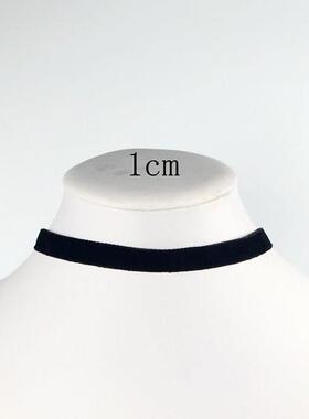 Korean Fashion Womens Accessoires Punk Gothic Soft Black Vel