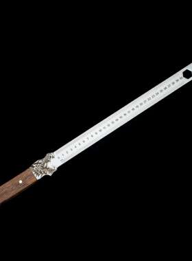 不锈钢扳手尺子组合金属工艺品五金工具30cm刻度尺钢板直尺铁尺