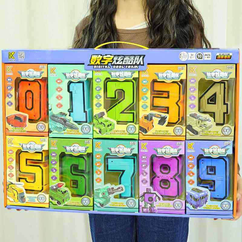 加大数字男孩益智玩具合体机器人字母正版变形礼物儿童3-4金刚5-9,淘宝优惠券,粉丝福利购,淘宝优惠卷