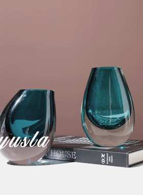 简约现代客厅茶几插干花瓶餐厅吧台柜酒店别墅样板间摆件软装饰品