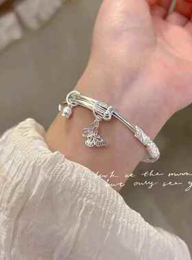 繁花似锦手镯蝴蝶学MSC生送手妈镯妈情人女节礼物