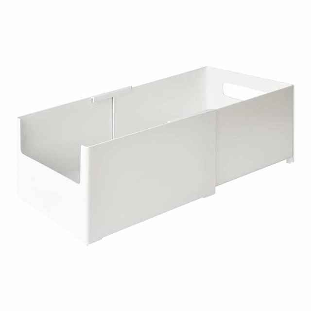 Kitchen cabinet storage box lengthened, retractable, right angle stackable household storage box narrow and long folding finishing box