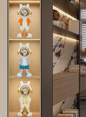 诚艺太空人宇航员摆件客厅酒柜电视玄关高档轻奢家居餐边柜装饰品