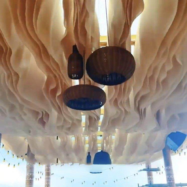 网红风动纱幔七彩纱幔餐厅民宿景区装饰户外庭院酒店吊顶纱幔风动,淘宝优惠券,粉丝福利购,淘宝优惠卷