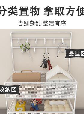 玄关钥匙收纳装饰盒摆件入户门口鞋柜上置物架桌面挂墙整理的神器