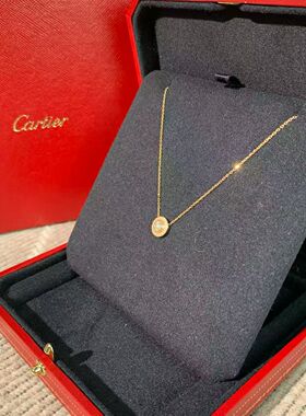 99新Cartier/卡地亚cartier d amour系列玫瑰金钻石项链